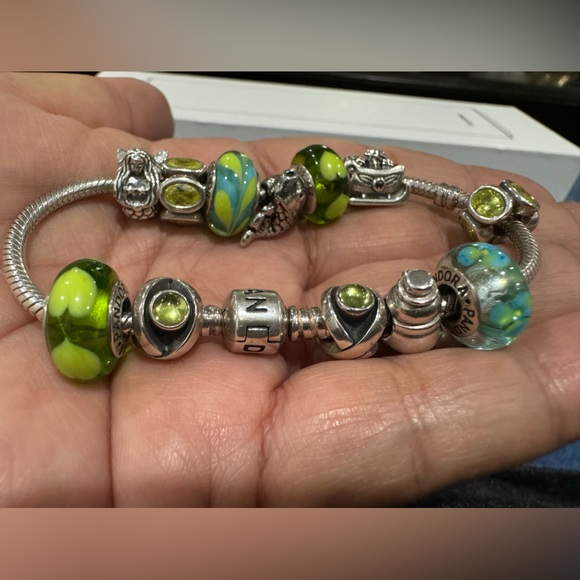 Pandora Bracelet with 12 Charms! - Picture 2 of 6